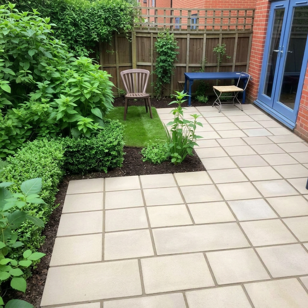 Patio & lawn refresh — after